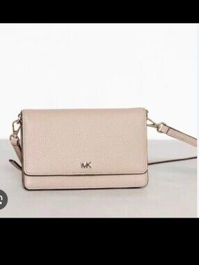 Michael Kors Cream Pebbled Leather Crossbody Bag